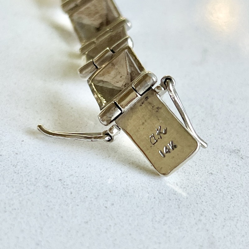 Anita Ko White Gold Medium Diamond Spike Bracelet