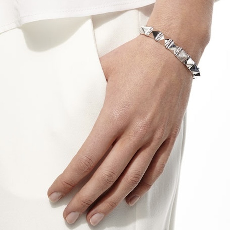 Anita Ko White Gold Medium Diamond Spike Bracelet