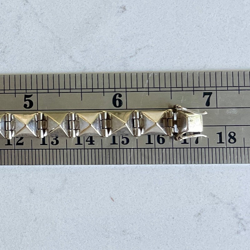 Anita Ko White Gold Medium Diamond Spike Bracelet