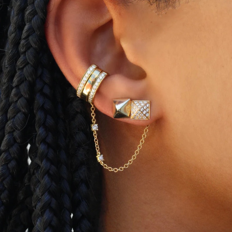 Anita Ko 14k Yellow Gold Spike Stud Earrings