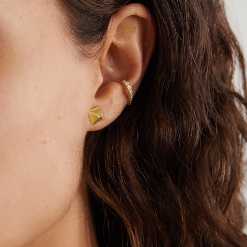 Anita Ko 14k Yellow Gold Spike Stud Earrings