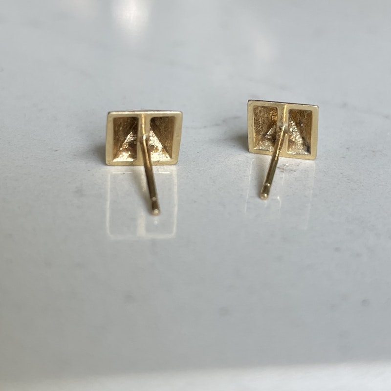 Anita Ko 14k Yellow Gold Spike Stud Earrings