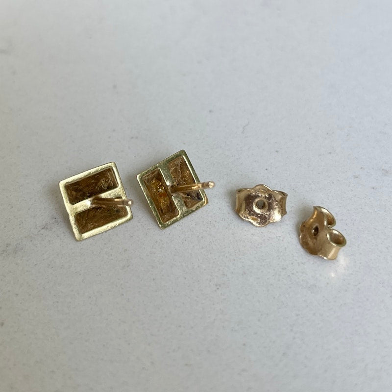 Anita Ko 14k Yellow Gold Spike Stud Earrings