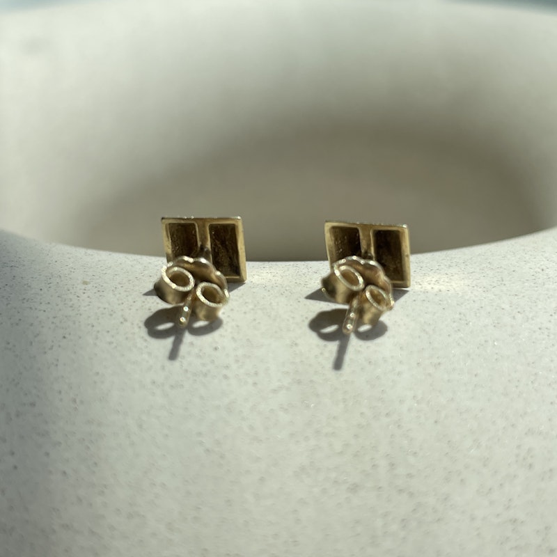 Anita Ko 14k Yellow Gold Spike Stud Earrings