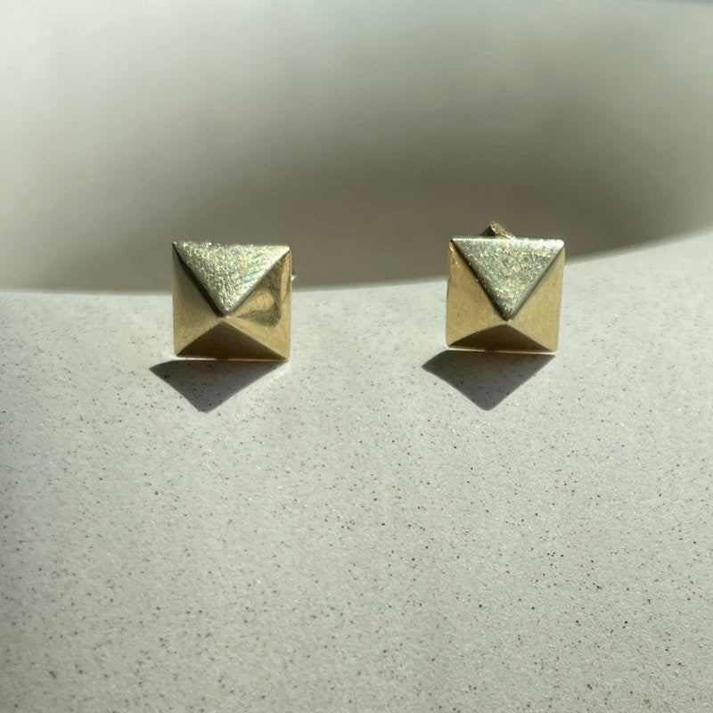 Anita Ko 14k Yellow Gold Spike Stud Earrings