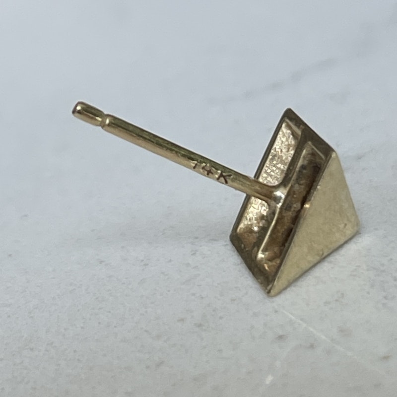 Anita Ko 14k Yellow Gold Spike Stud Earrings