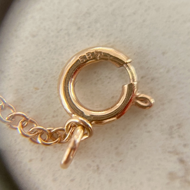 14k Rose Gold Diamond Vertical Bar Lariat Y Necklace