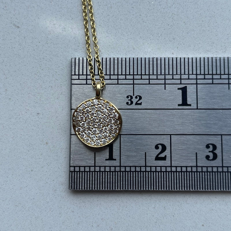 Ippolita 18k Gold Small Flower Diamond Pendant Necklace