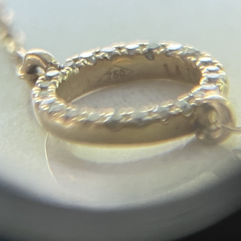 18k Yellow Gold Pavé Diamond Circle Disc Bracelet