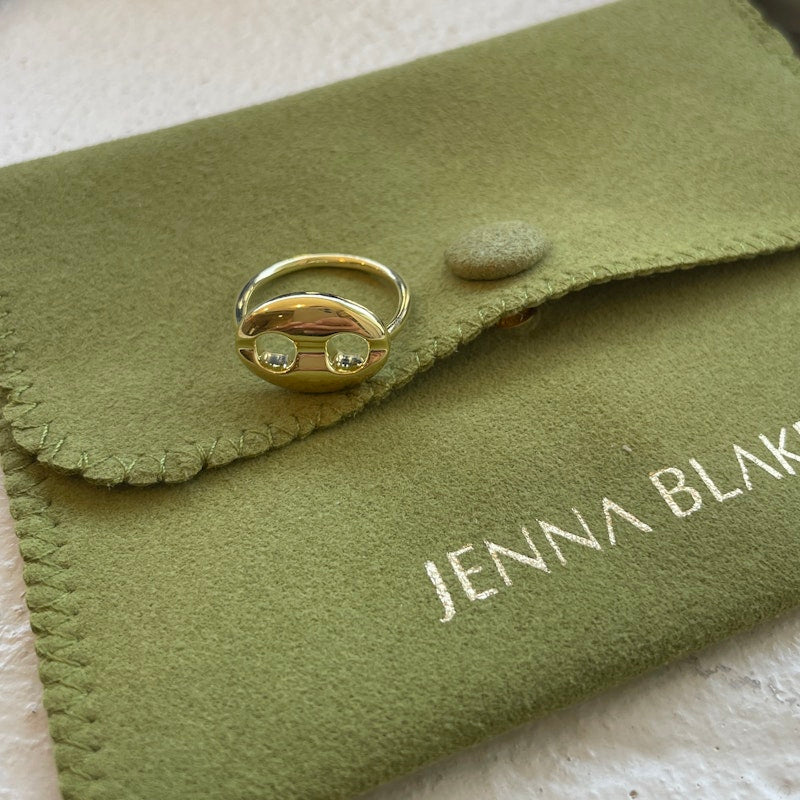 Jenna Blake 18k Yellow Gold Mini Mariner Ring *1/2