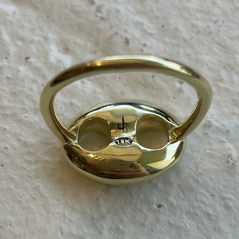 Jenna Blake 18k Yellow Gold Mini Mariner Ring *1/2
