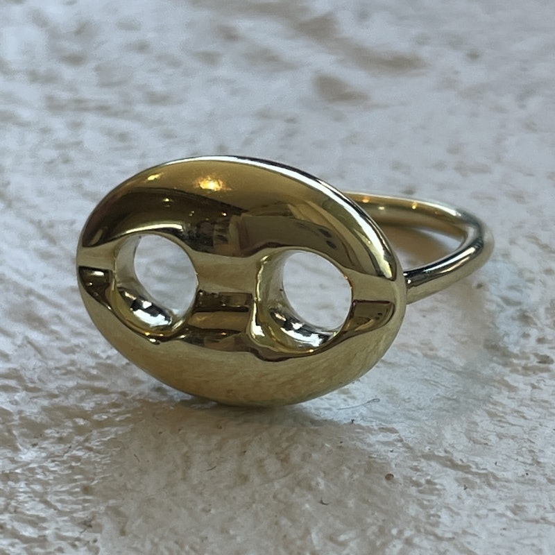 Jenna Blake 18k Yellow Gold Mini Mariner Ring *1/2