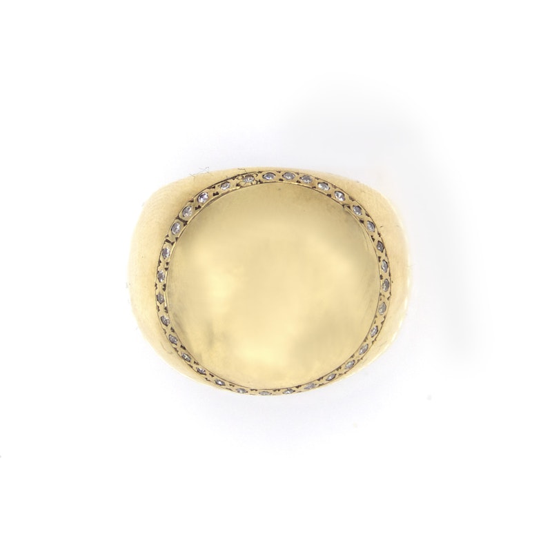 Scosha 10k Yellow Gold Diamond Bubble Ring, Size 7