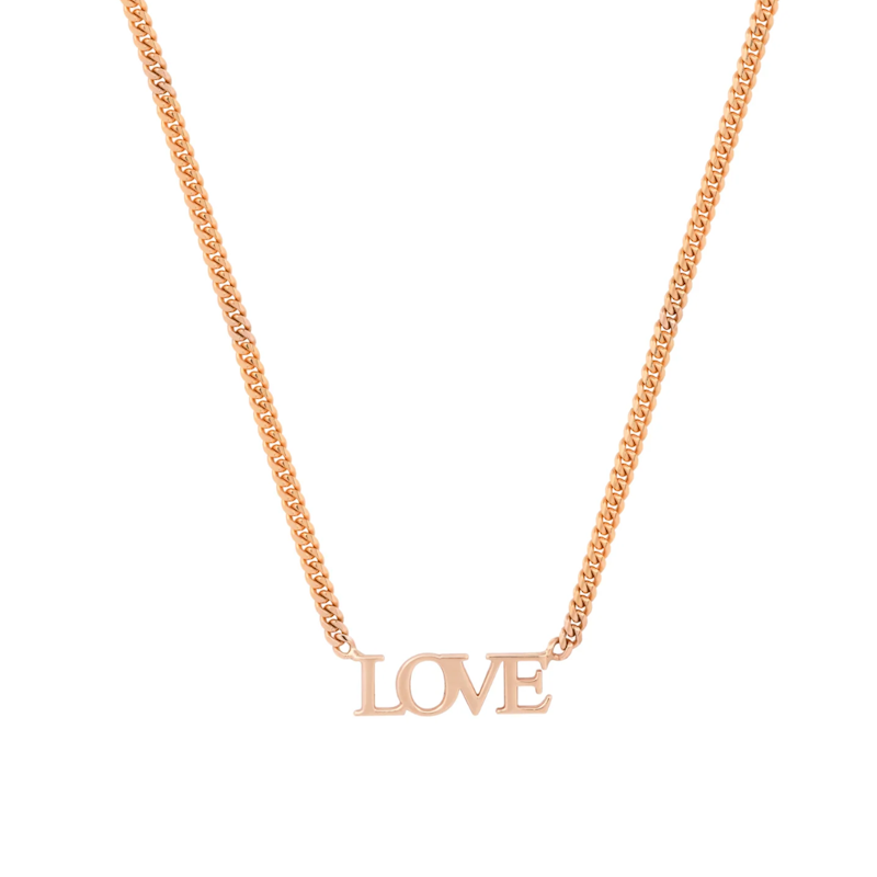 Shylee Rose 14k Rose Gold MS X SRJ LOVE Necklace