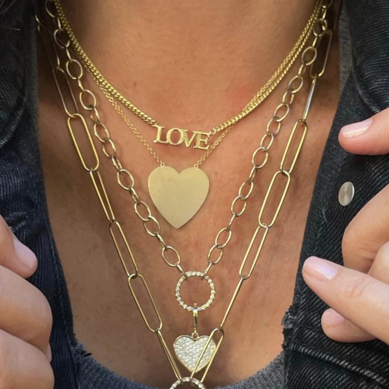 Shylee Rose 14k Rose Gold MS X SRJ LOVE Necklace