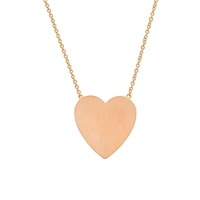 Shylee Rose 14k Rose Gold MS X SRJ Large Heart Necklace