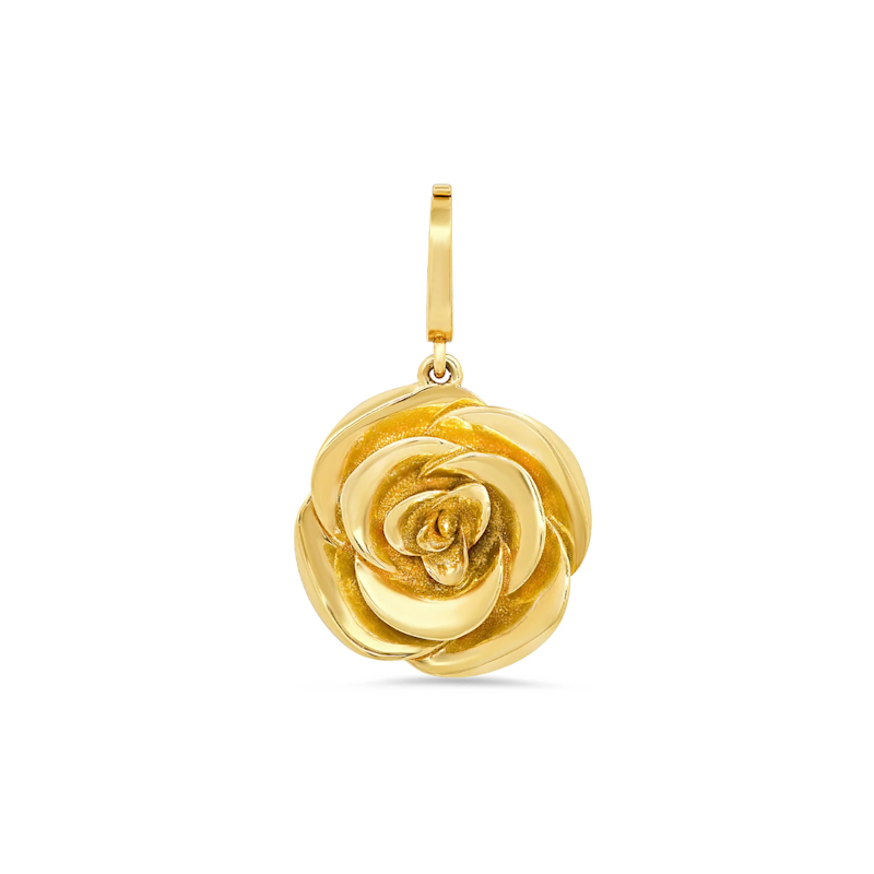 Shylee Rose 14k Yellow Gold Large Rose Charm