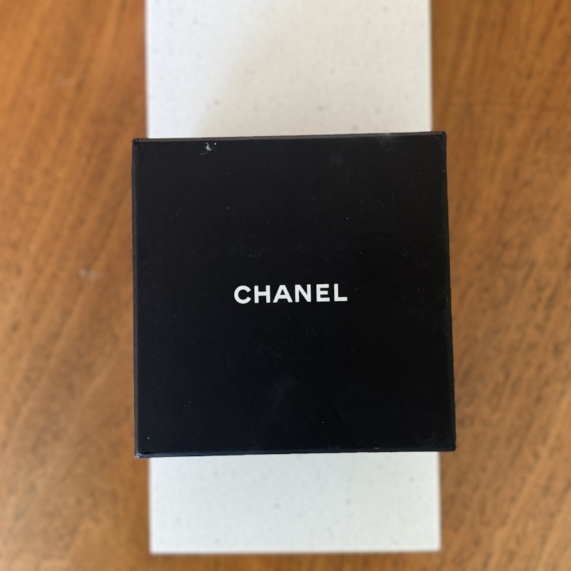 Chanel Calfskin CC Wide Cuff Dark Mauve, Size S