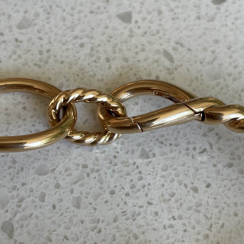 David Yurman 18k Rose Gold Continuance Link Bracelet