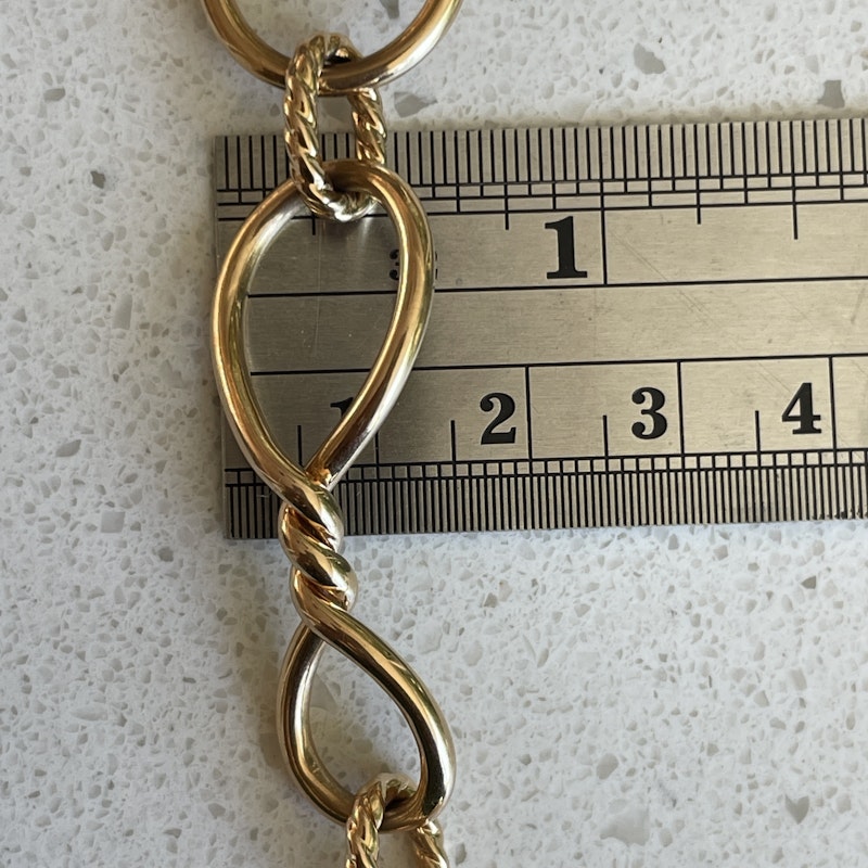 David Yurman 18k Rose Gold Continuance Link Bracelet