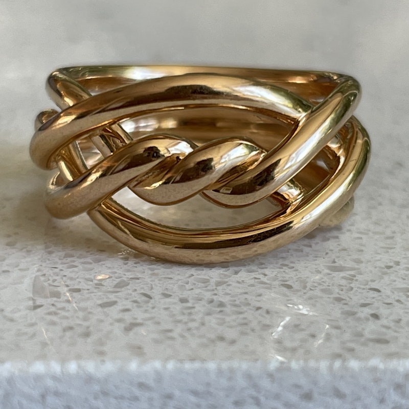 David Yurman 18k Rose Gold Continuance Ring