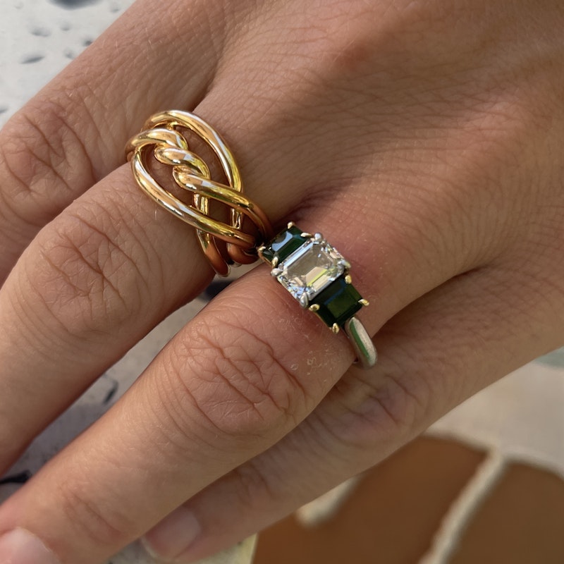 David Yurman 18k Rose Gold Continuance Ring