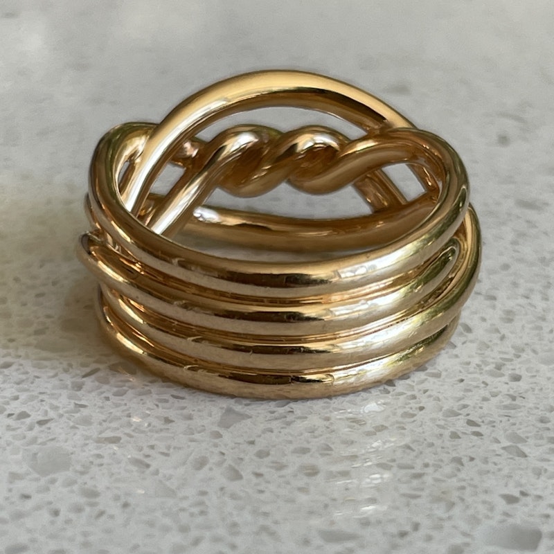 David Yurman 18k Rose Gold Continuance Ring