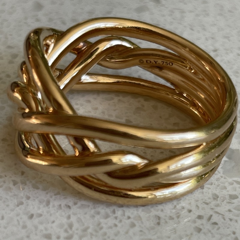 David Yurman 18k Rose Gold Continuance Ring