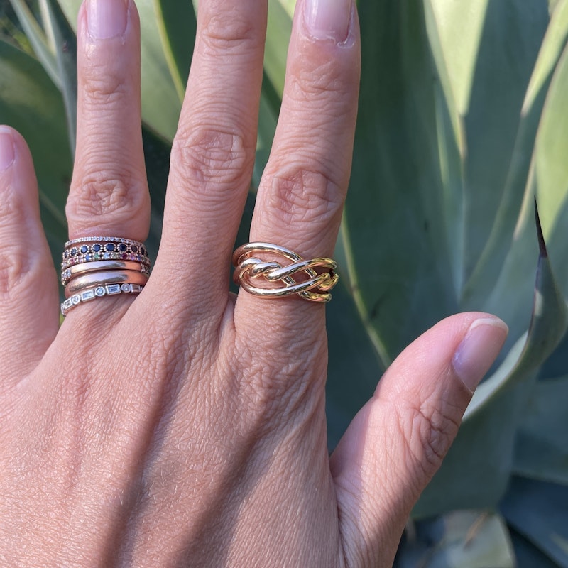 David Yurman 18k Rose Gold Continuance Ring
