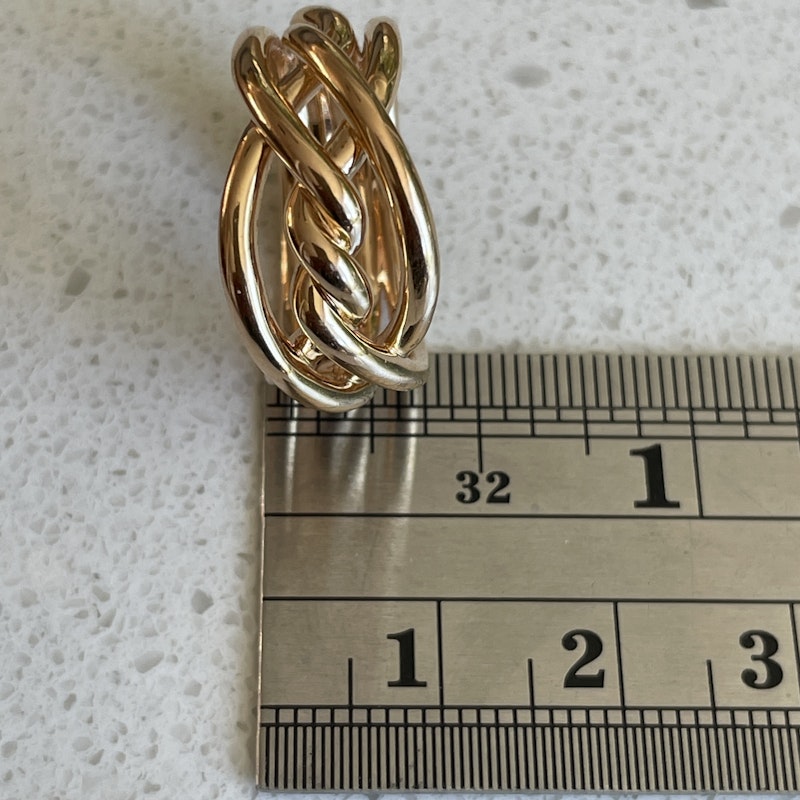 David Yurman 18k Rose Gold Continuance Ring