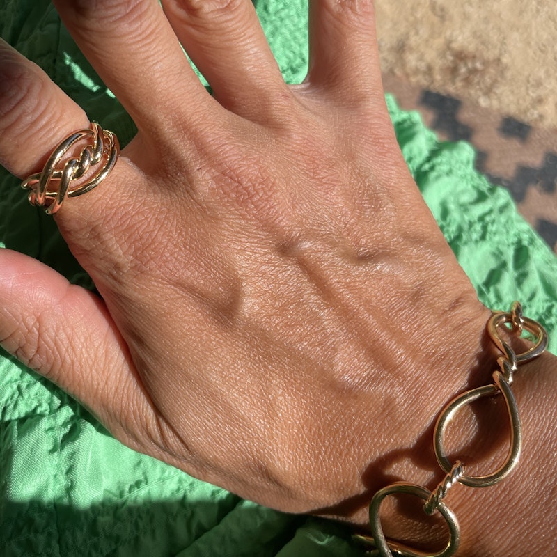 David Yurman 18k Rose Gold Continuance Ring