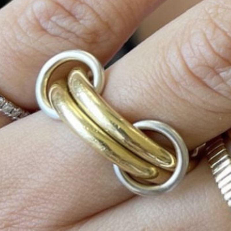 Spinelli Kilcollin 18k Yellow Gold and Sterling Silver Ring