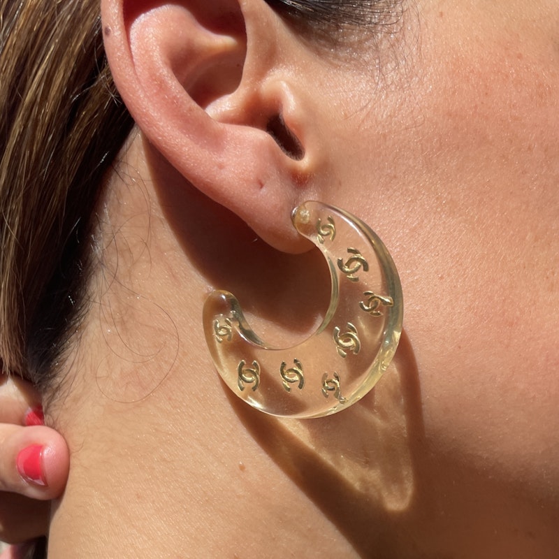 Chanel Ice Cube Collection Necklace and Earring Set