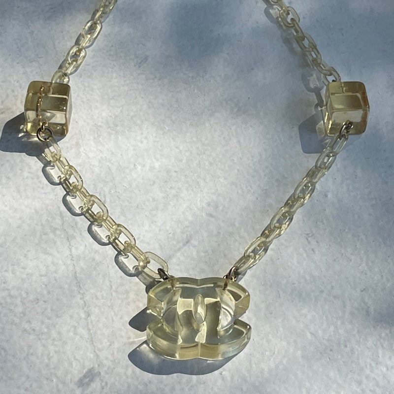 Chanel Ice Cube Collection Necklace and Earring Set