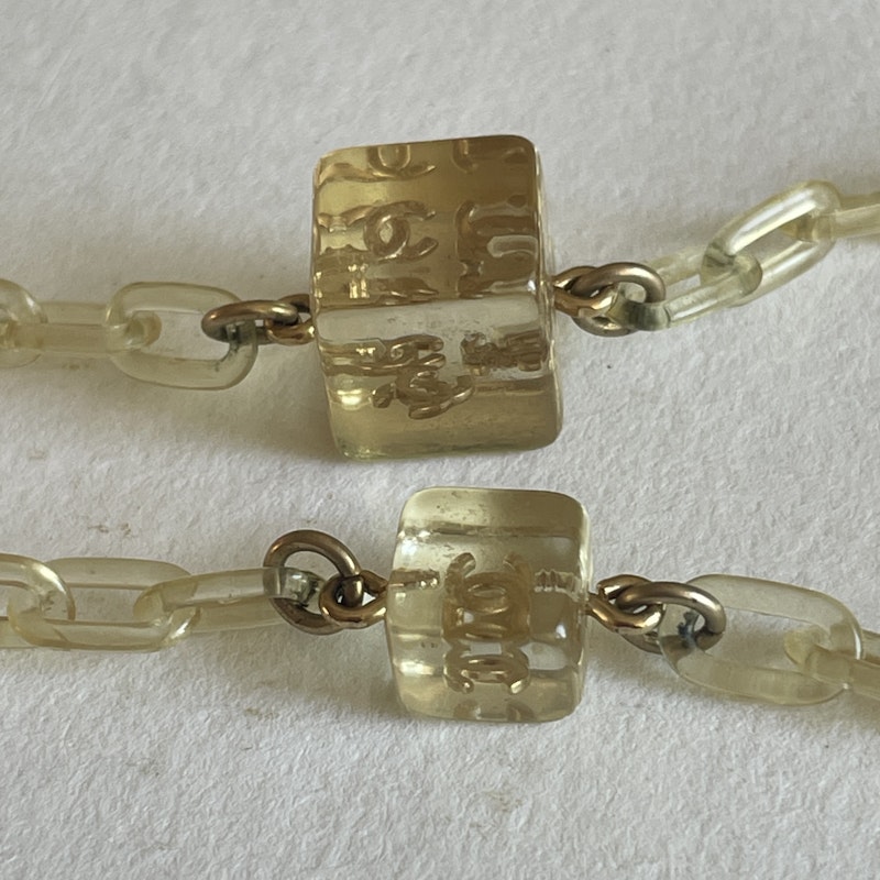 Chanel Ice Cube Collection Necklace and Earring Set