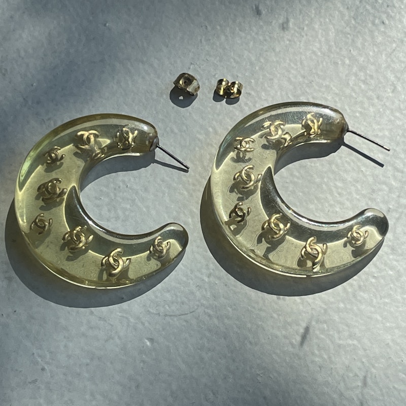 Chanel Ice Cube Collection Necklace and Earring Set