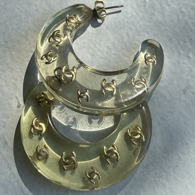 Chanel Ice Cube Collection Necklace and Earring Set