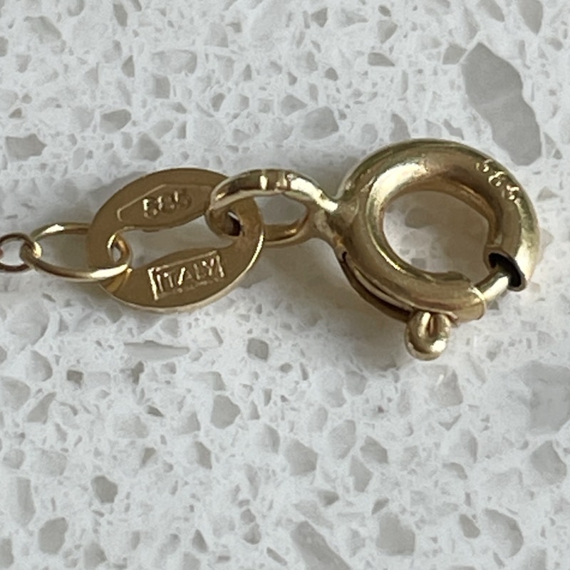 14k Yellow Gold and Turquoise Evil Eye Bracelet