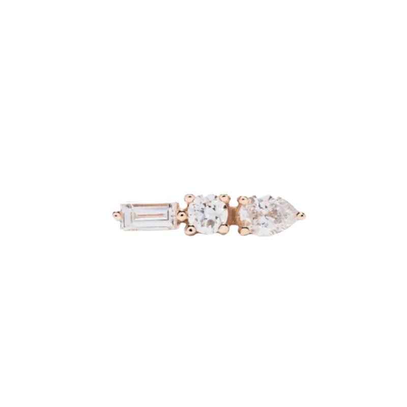 Dana Rebecca 14k Yellow Gold Alexa Jordyn Diamond Stud, Single