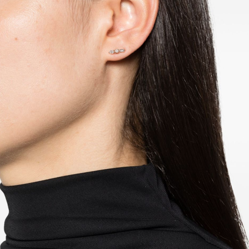 Dana Rebecca 14k Yellow Gold Alexa Jordyn Diamond Stud, Single