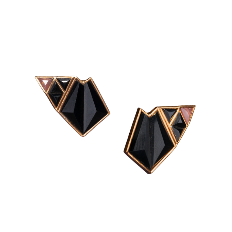 Nak Armstrong 18k Rose Gold Geometric Earcuff Earrings