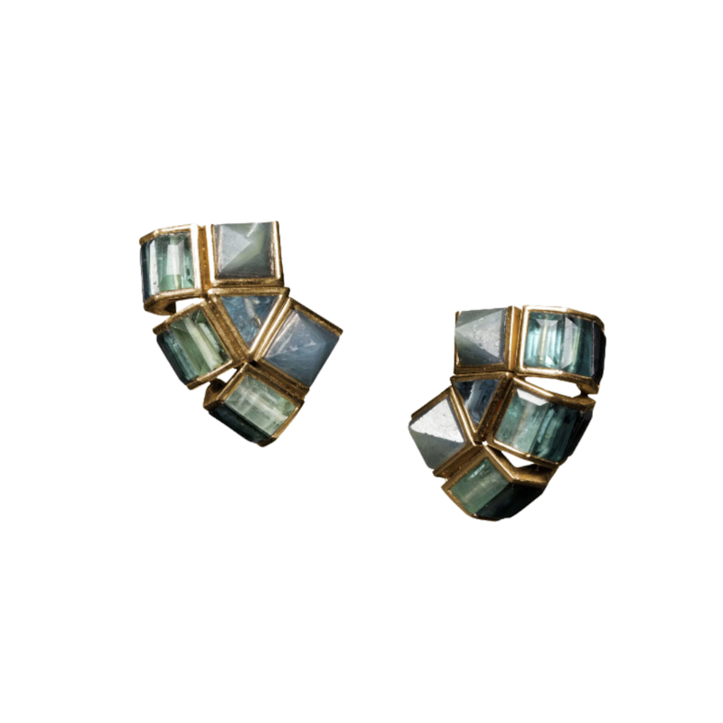 Nak Armstrong 18k Rose Gold Geometric Earlobe Jackets