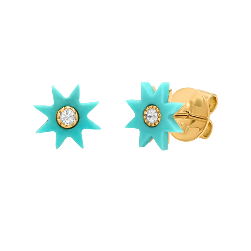 Colette Hardstone Studs Turquoise