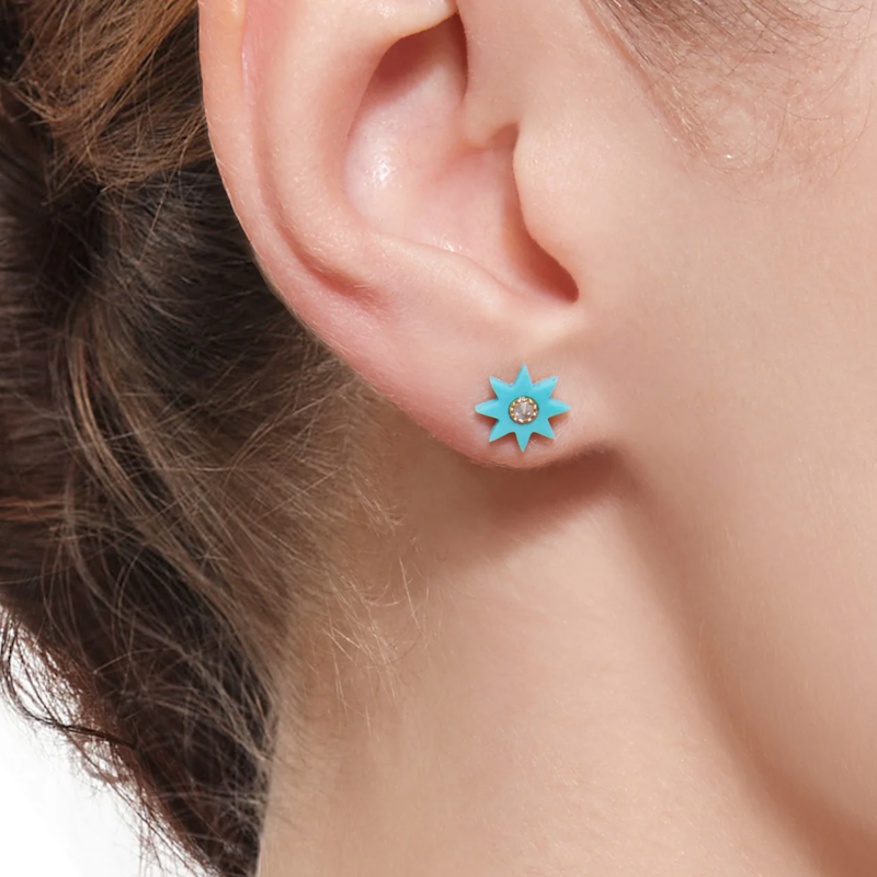 Colette Hardstone Studs Turquoise