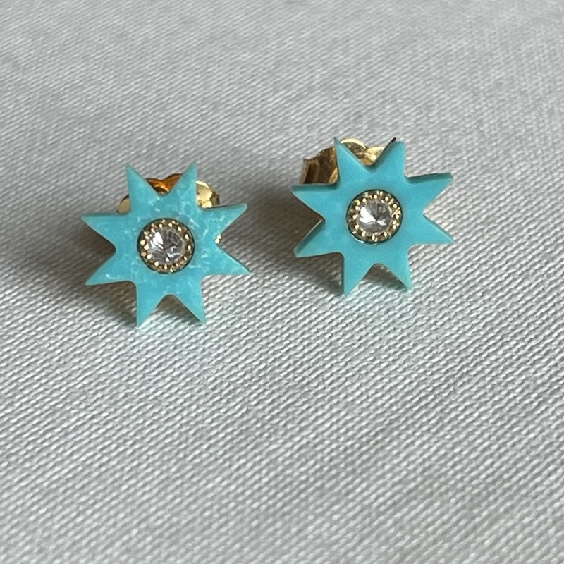 Colette Hardstone Studs Turquoise