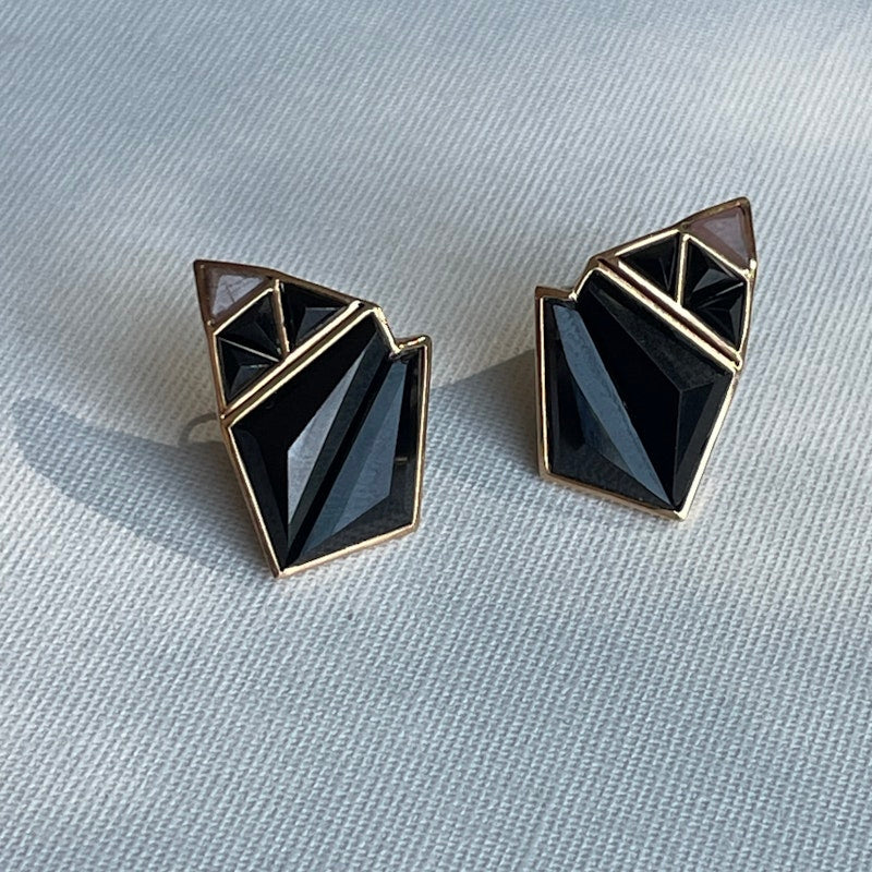 Nak Armstrong 18k Rose Gold Geometric Earcuff Earrings