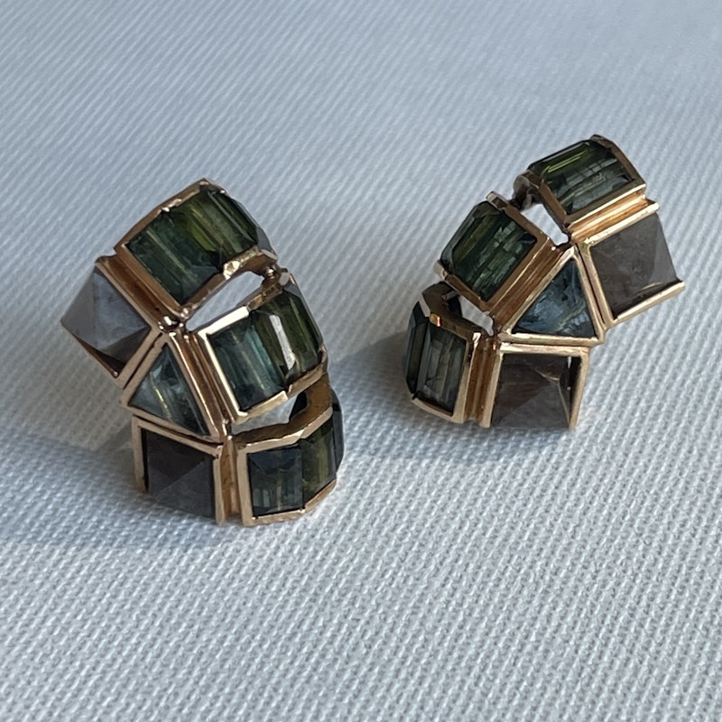 Nak Armstrong 18k Rose Gold Geometric Earlobe Jackets