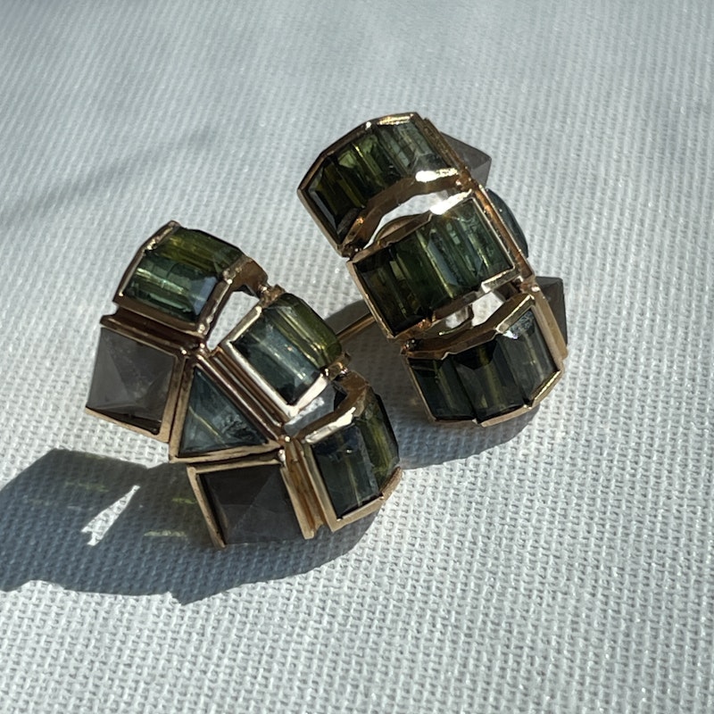 Nak Armstrong 18k Rose Gold Geometric Earlobe Jackets