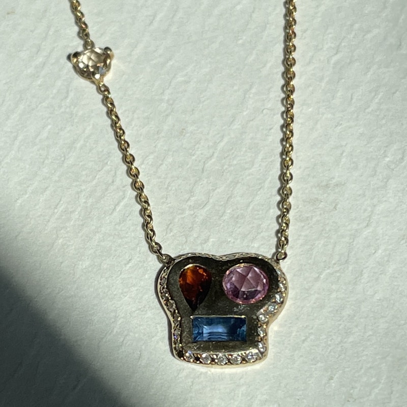 The Maxine Necklace with Sapphires by Scosha