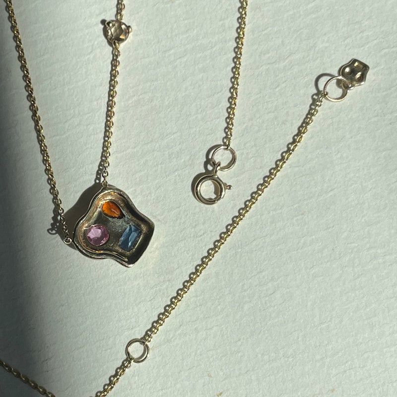 The Maxine Necklace with Sapphires by Scosha
